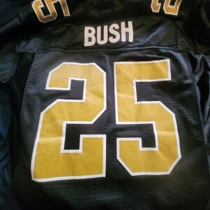 Reebok Black and Gold Jersey Reggie Bush Saints Jersey Great Condition No Flaws